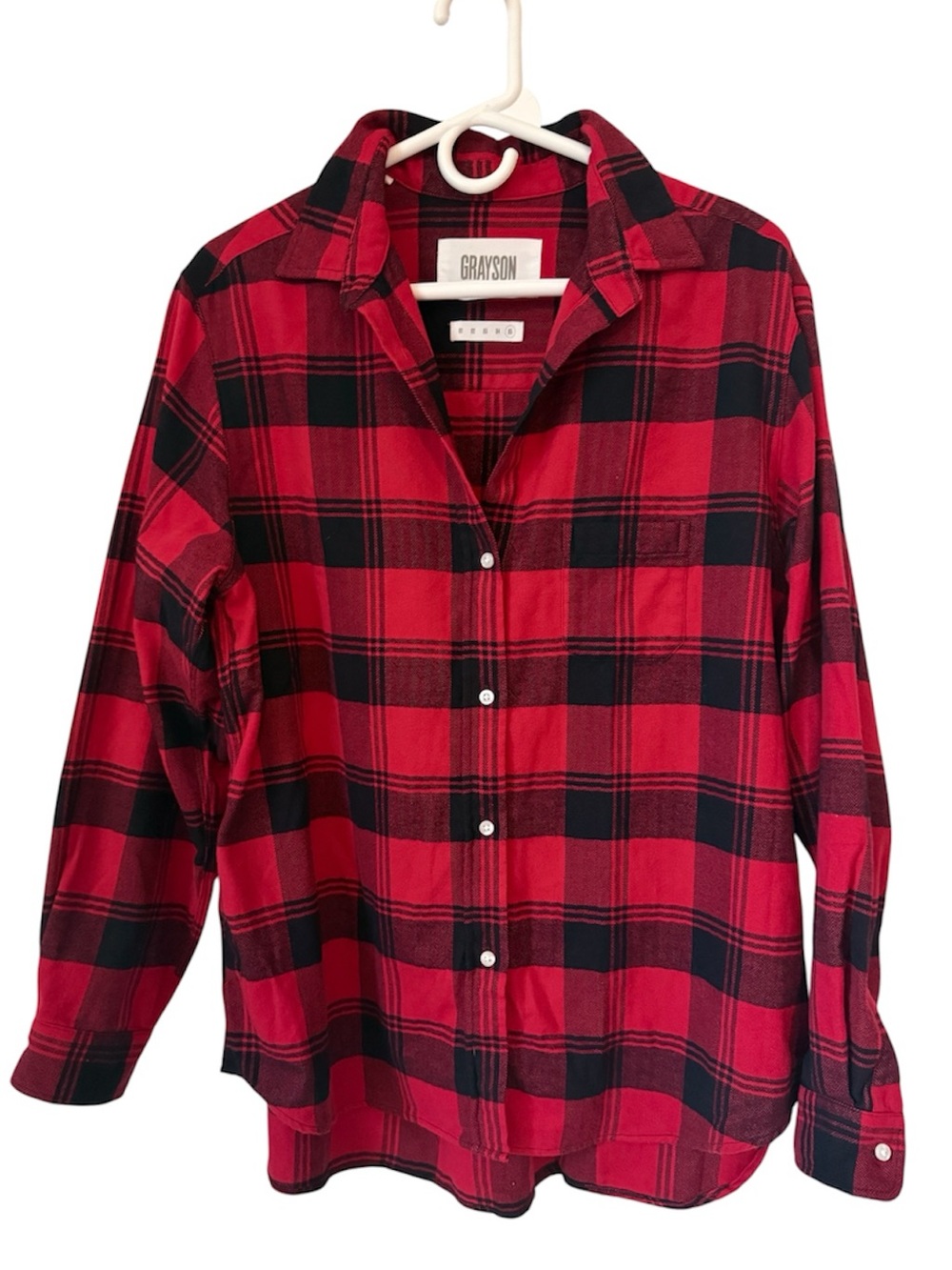 Grayson The Hero Buffalo plaid button up flannel shirt Size 05 (XL)